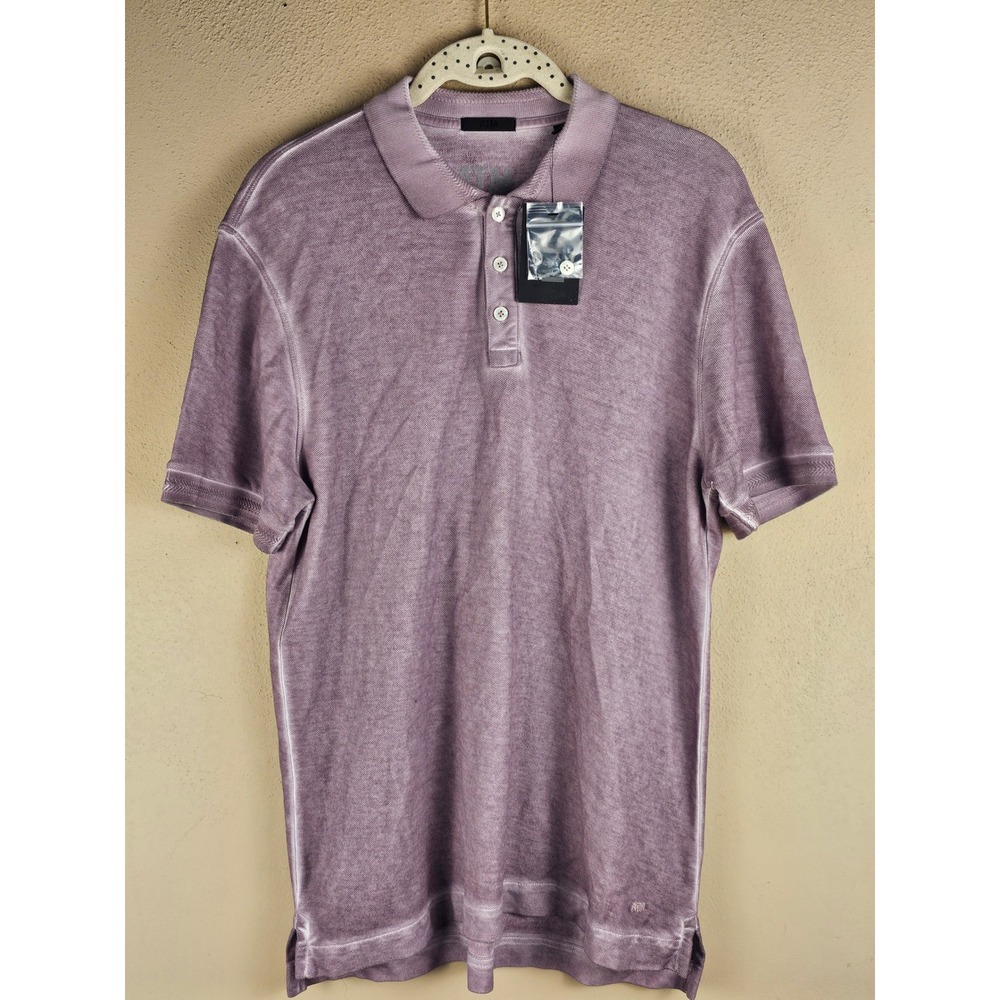 NWT ATM Anthony Thomas Melillo Misty Mauve Short Sleeve Polo Golf Shirt Medium